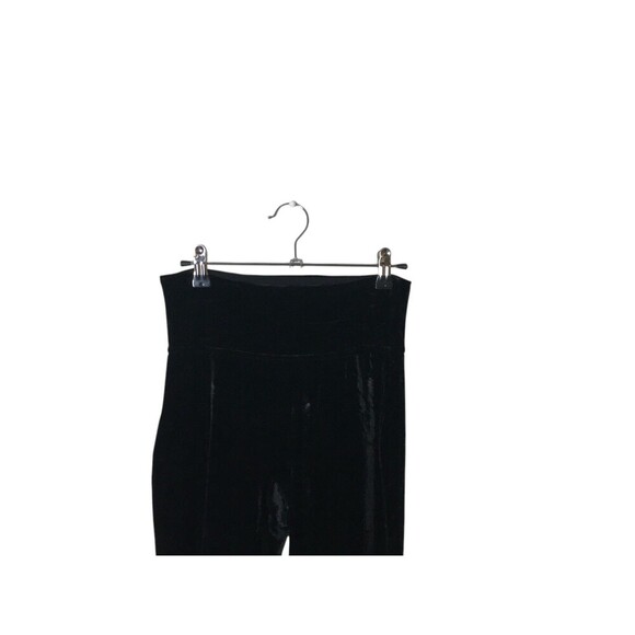 Assets Spanx Pants Women's Size Large Black Velvet Red Hot Label Stretch - Picture 3 of 6